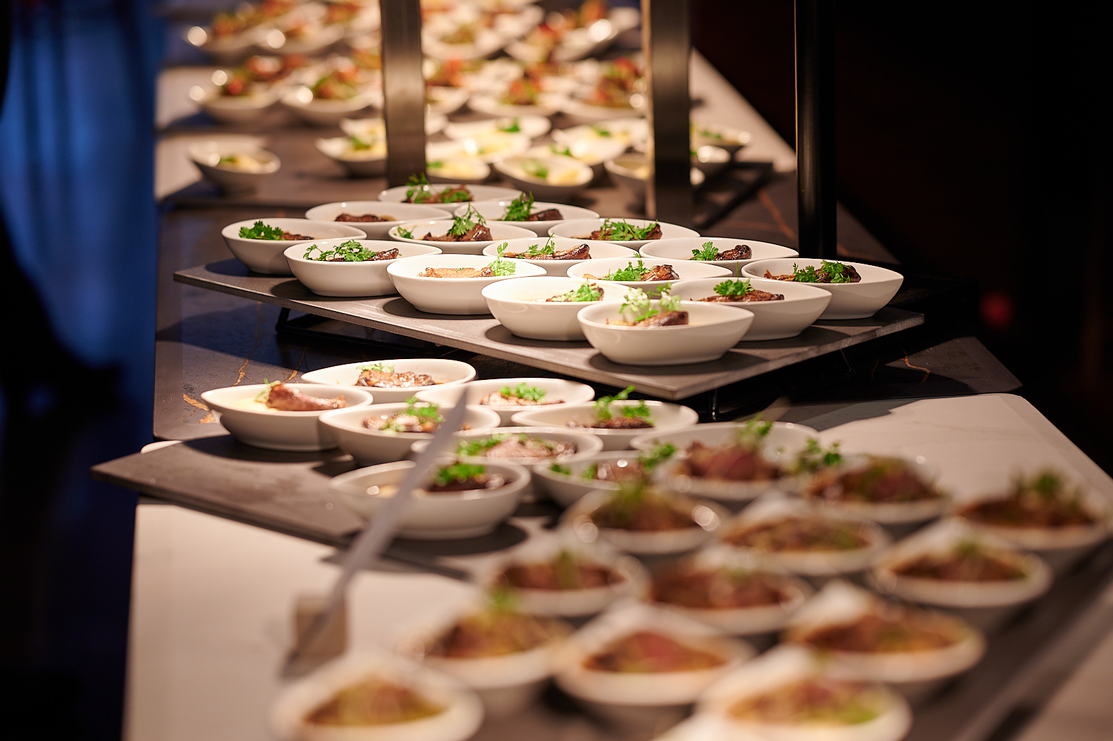 Buffet beim Networking in der Pigeon Post Bar
