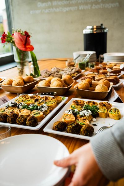 Mittagessen im Buffet Stil