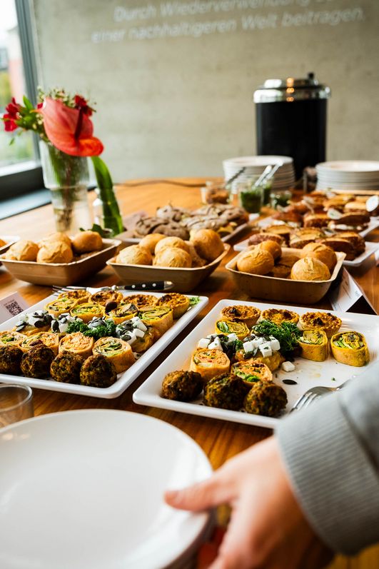 Mittagessen im Buffet Stil