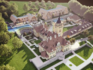 Visualisierung Dorint Hotel im Schloss Lerbach Bergsich Gladbach
