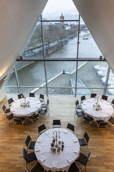 Schokoladenmuseum Bel Etage in Bankett Bestuhlung von oben