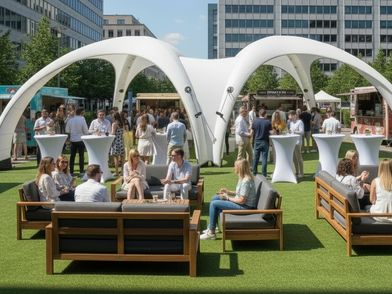 Menschen auf einem Outdoor Sommerfest