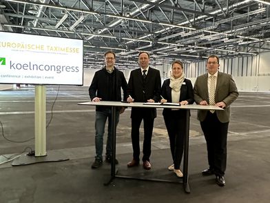 Vertragsunterzeichnung: Europäische Taximesse wieder in der Koelnmesse